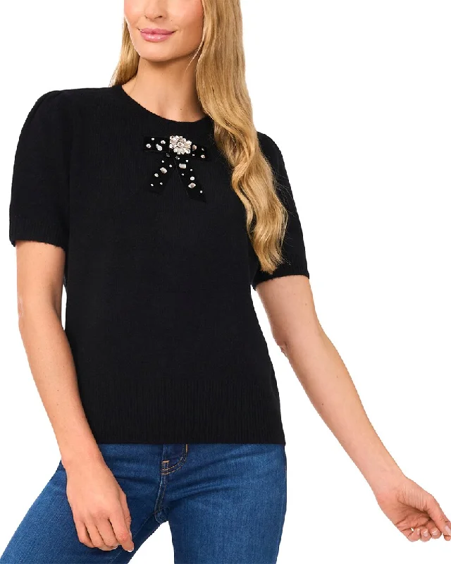 Coastal Beach - Inspired Style CeCe Ribbon Trim Sweater