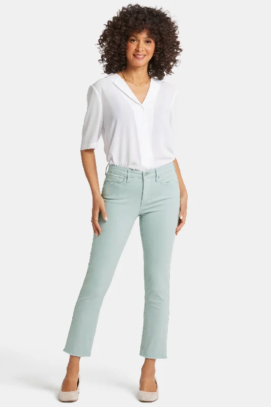 Budget Saver Sheri Slim Ankle Jeans - Snowpass Mint