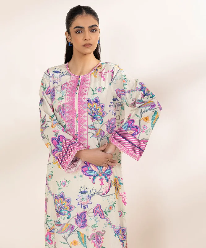 Feminine Soft - Hued Styles Embroidered Lawn Shirt