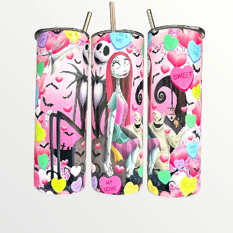 Discount Drinkware Nightmare Before Christmas - Valentine 20/30oz Insulated Skinny Tumbler