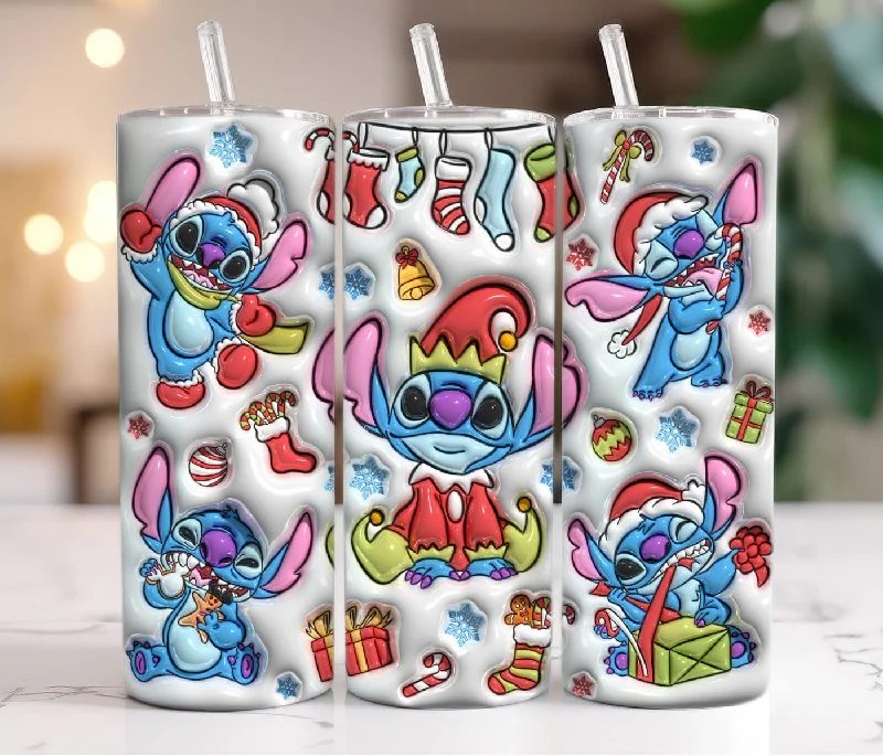 Tumbler Promotions 3D Inflated Christmas Tumbler, Inflated Cartoon Tumbler, 3D Puffy Christmas Tumbler, 3D Tumbler Wrap, 20oz Skinny Tumbler, Christmas Vibes Tumbler Promotions 3D Inflated Christmas Tumbler, Inflated Cartoon Tumbler, 3D Puffy Christmas Tumbler, 3D Tumbler Wrap, 20oz Skinny Tumbler, Christmas Vibes
