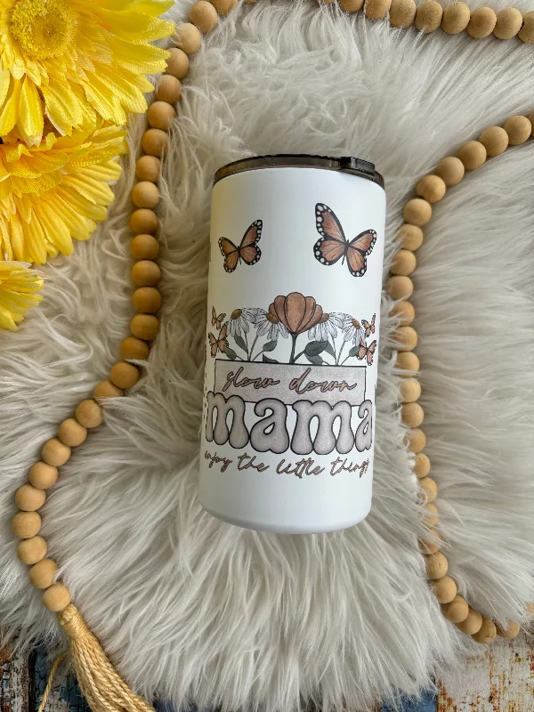 Drinkware Offers READY TO SHIP 20 oz Slow Down Mama floral sublimation tumbler