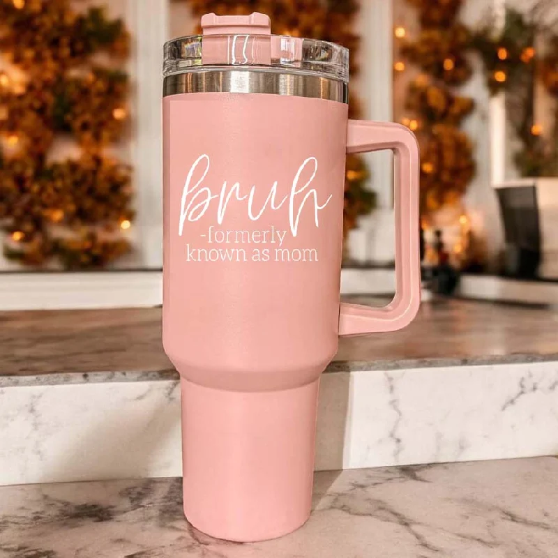 Set Of Tumblers Bruh Pink 40oz