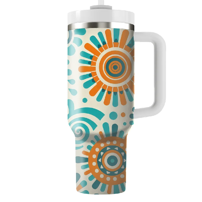 Seasonal Style Discounts Radiant Spirals Tumbler With Handle