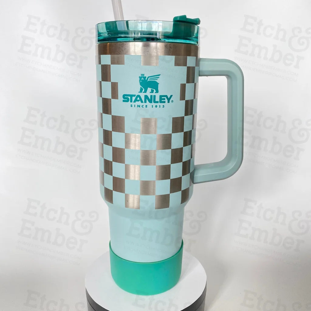 Premium Fashion Checkers Custom Stanley Adventure Quencher 40 oz tumbler