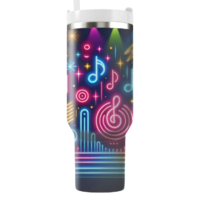 Spring Offer Retro Neon Lights Tumbler With Handle