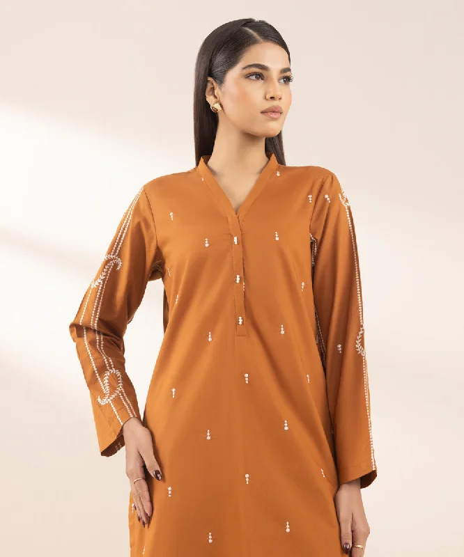 Last Chance Sale Embroidered Cambric Shirt