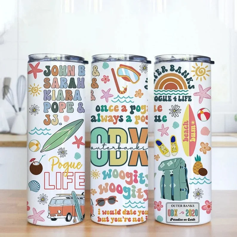 Travel Drinkware Outer Banks Pogue Life Tumbler Wrap, Paradise On Earth Tumbler, Outer Banks Skinny Tumbler, 20oz Skinny Straight, Instant Download Travel Drinkware Outer Banks Pogue Life Tumbler Wrap, Paradise On Earth Tumbler, Outer Banks Skinny Tumbler, 20oz Skinny Straight, Instant Download