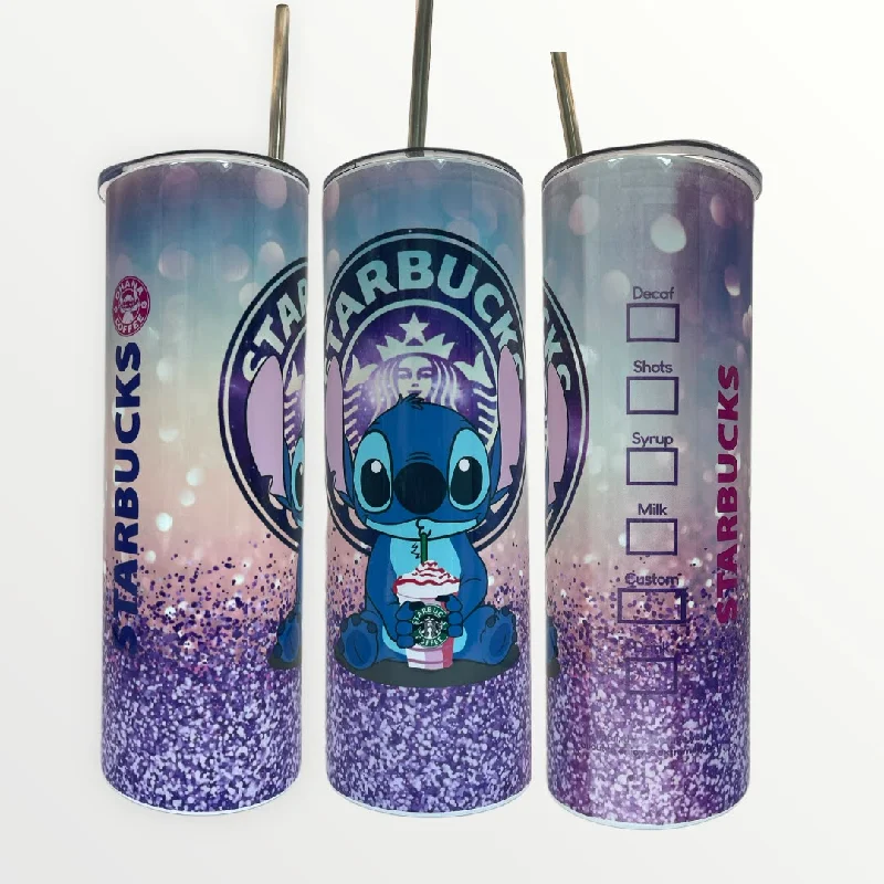 Buy Drinkware Bundle Starbucks Disney Stitch 20/30oz Insulated Skinny Tumbler with Optional Personalisation