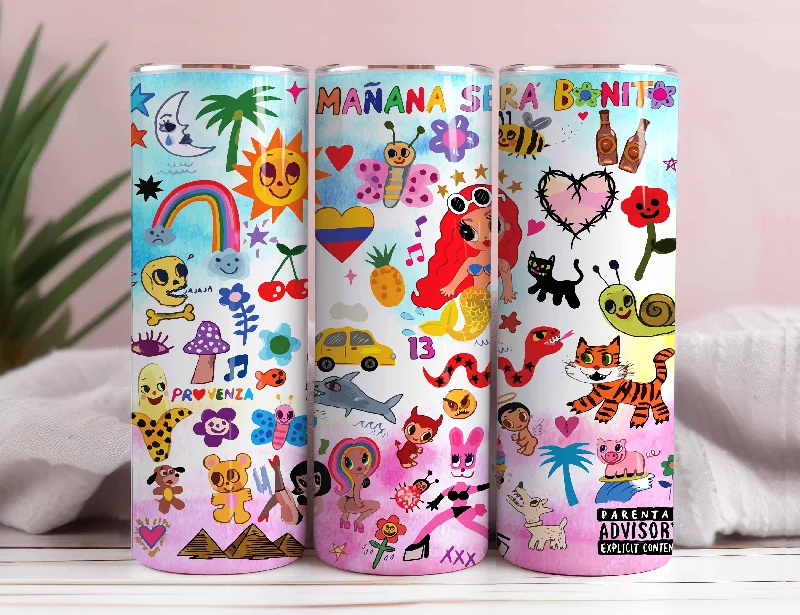 Drinkware Offers Karol New Album Cover Mañana Será Bonito 20oz Sublimation Tumbler Wrap, Manana Sera Bonito Tumbler Wrap PNG Drinkware Offers Karol New Album Cover Mañana Será Bonito 20oz Sublimation Tumbler Wrap, Manana Sera Bonito Tumbler Wrap PNG