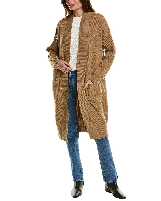Bold Silhouette Brunello Cucinelli Cashmere & Wool-Blend Cardigan