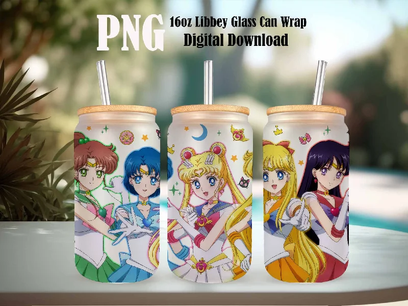 Drinkware Collection Sale Anime Sailor Girls Tumbler Wrap, Libbey 16ozGlass Can Design, Anime Tumbler - Sublimation Design Digital Download - PNG Active Drinkware Collection Sale Anime Sailor Girls Tumbler Wrap, Libbey 16ozGlass Can Design, Anime Tumbler - Sublimation Design Digital Download - PNG Active