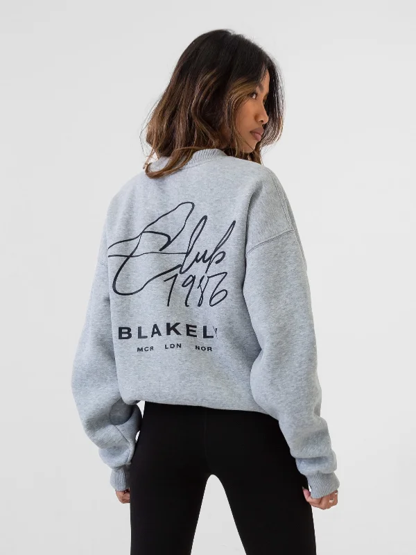 Casual Chic Clothing Club Oversized Jumper - Marl Grey