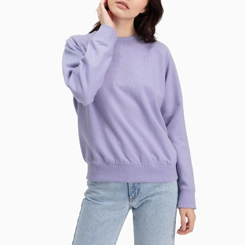 Fashion Sale Crewneck Fleece Sweatshirt (Electric Violet)