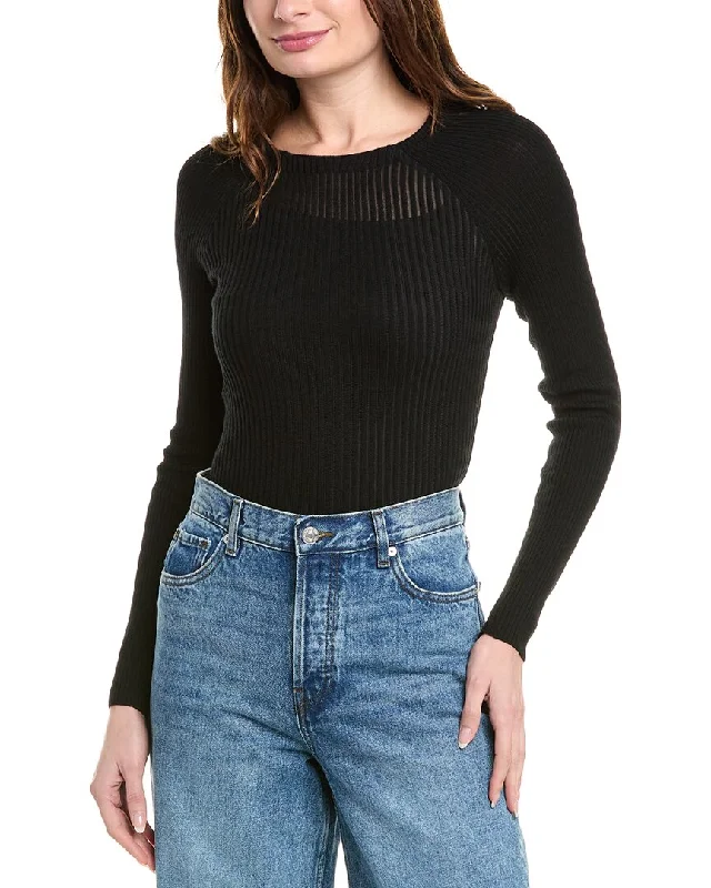 Special Occasion Wear rag & bone Dorit Shadow Stripe Wool-Blend Sweater
