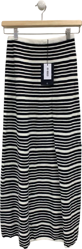 Minimalist Elegant 4th & Reckless Multi-Stripe Eva Skirt UK 6
