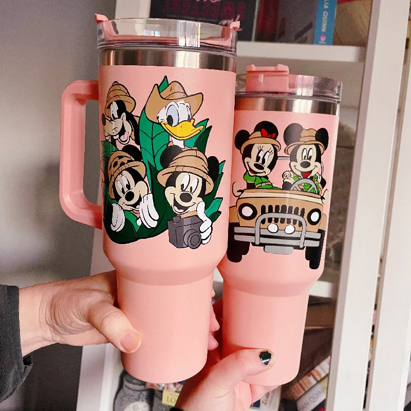 Eco-Friendly Drinkware Safari Character Inspired on 40 oz Quencher Inspired Stainless Steel Tumbler