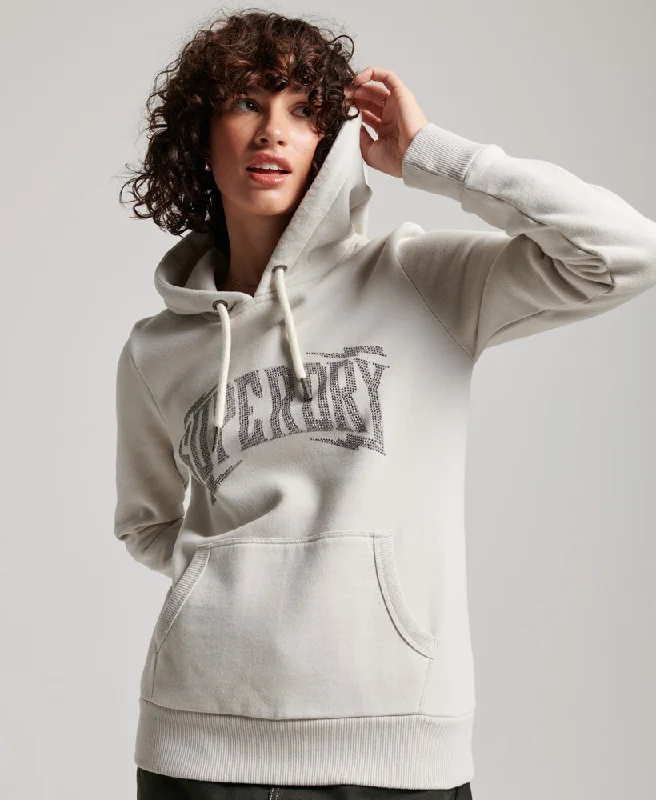 Trend Alert Vintage Embellish Hoodie | Glacier Grey