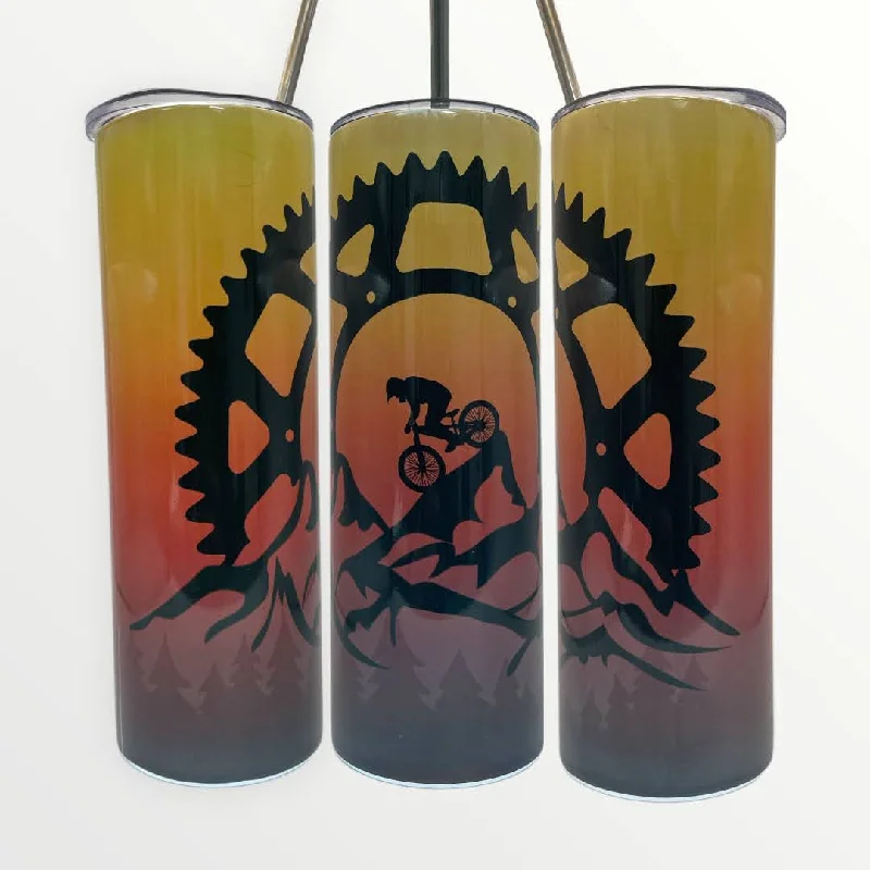 Tumblers Offer Mountain Biker 20/30oz Insulated Skinny Tumbler