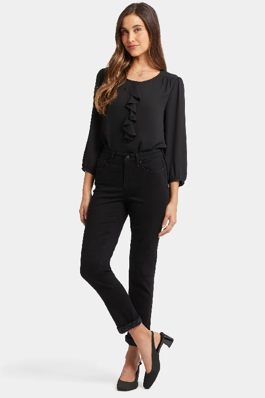 Massive Savings Sheri Slim Ankle Jeans - Black Rinse