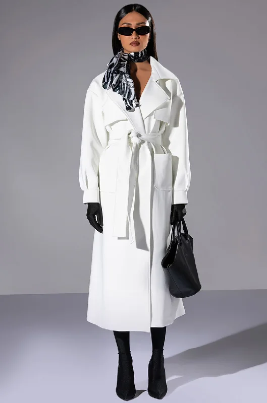 Disco - Inspired Retro Dance Look CANNES LUXE SCUBA TRENCH
