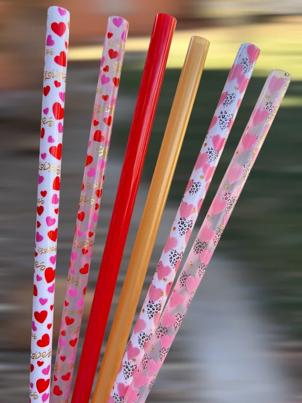 Insulated Mugs Discount Valentine 6-pack SET Straws (40oz Tumbler)