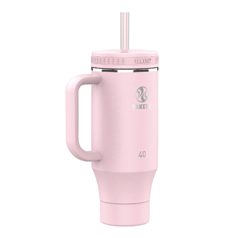 Travel Mugs Offer 40 oz Tumbler with Handle Blush