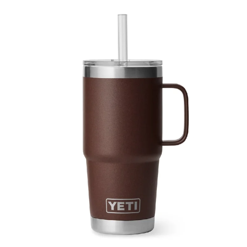 Must Haves YETI Rambler Straw Mug 25oz Wetlands Brown