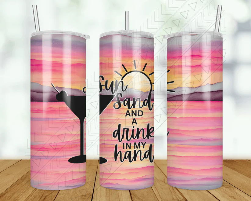 Drinkware Discounts Sun, Sand, A Drink In My Hand Tumbler