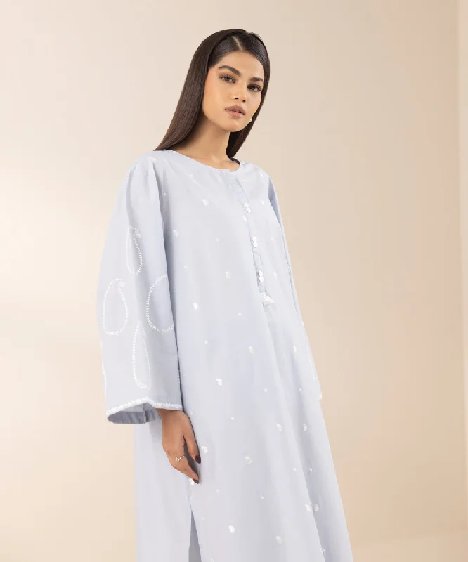 Summer Splash Sale Embroidered Cambric Shirt