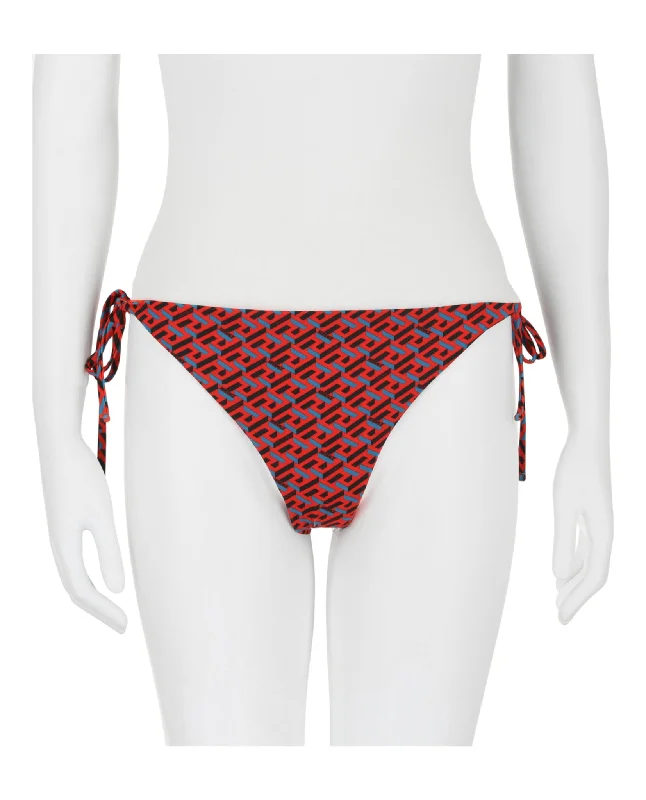 Wardrobe Update Greca Signature Print Bikini Bottom