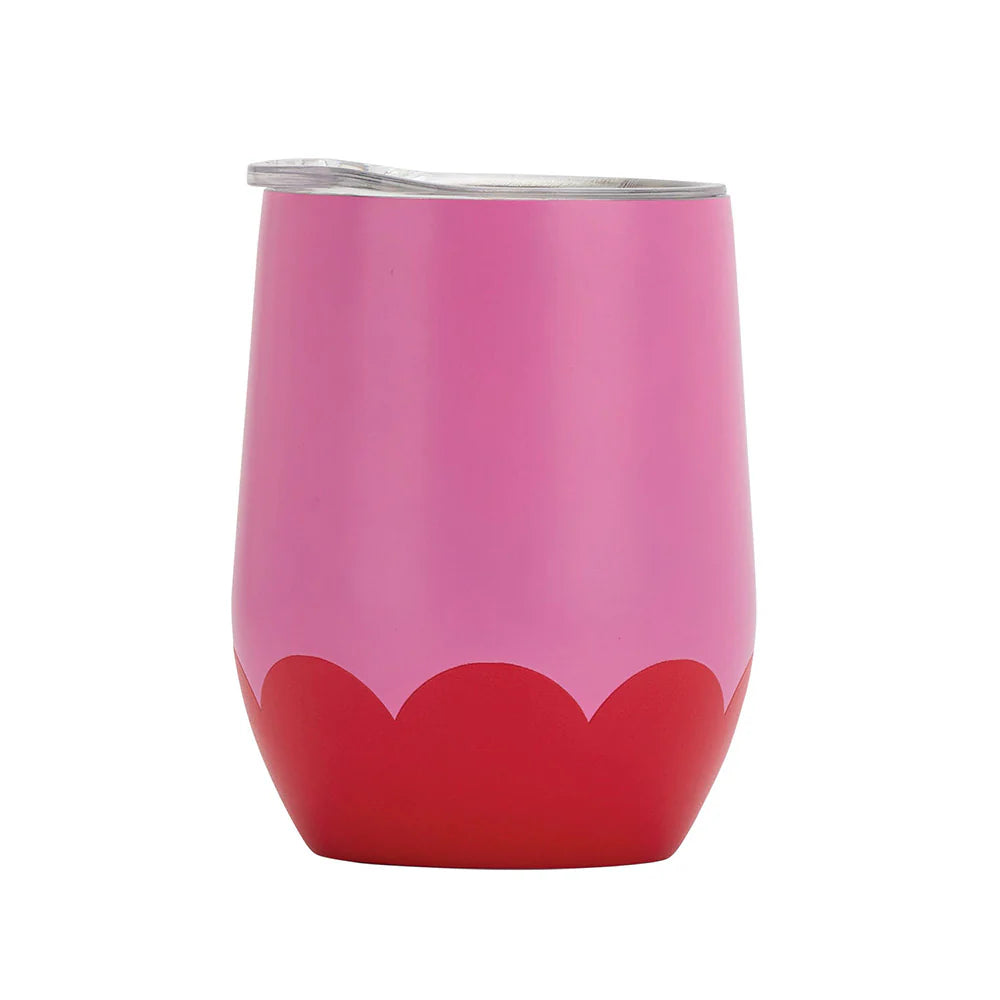 Set Of Tumblers Annabel Trends Insulated Wine Tumbler - Wave - Pink & Red