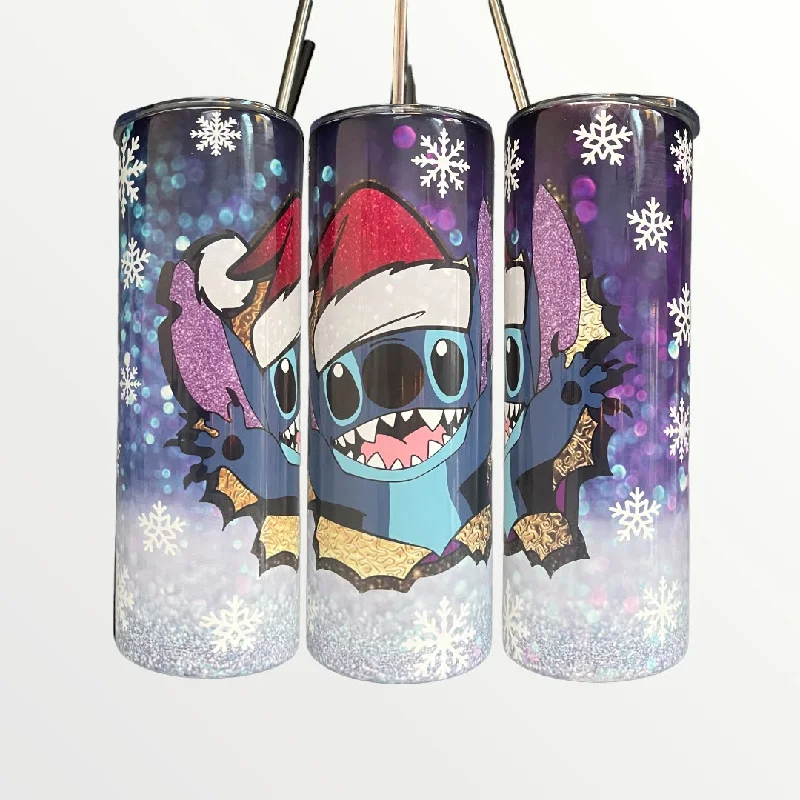 Insulated Drinkware Offers Stitch Christmas Limited Edition 20/30oz Insulated Skinny Tumbler