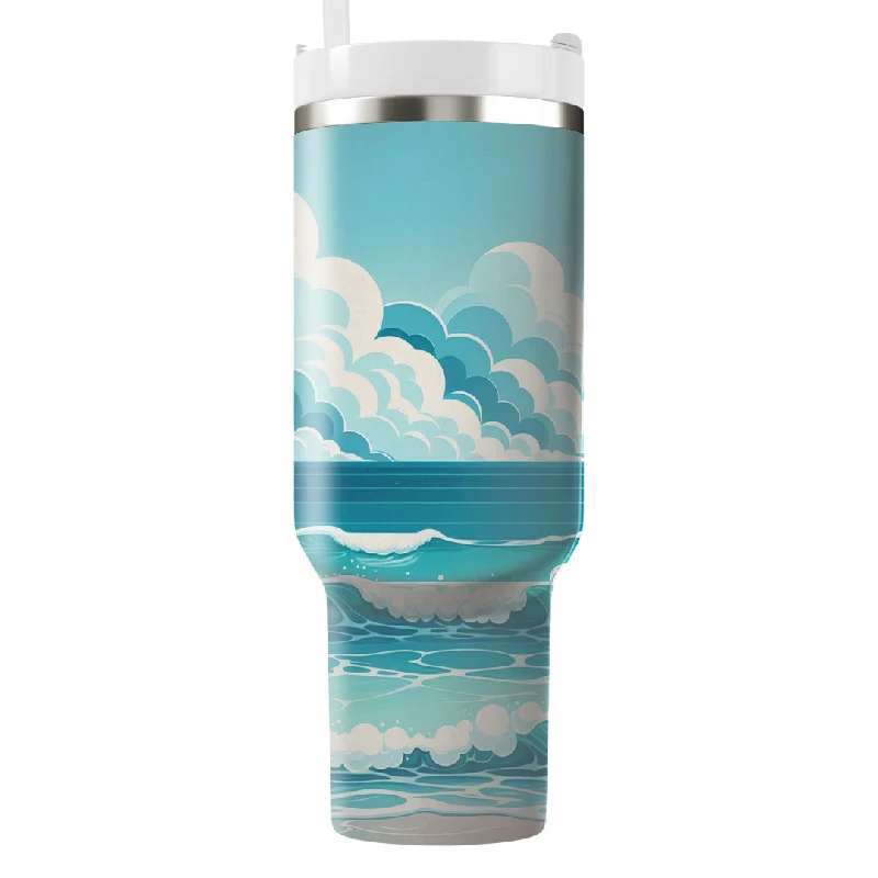 Fall Sale, Prices Drop Ocean Breeze Tumbler With Handle