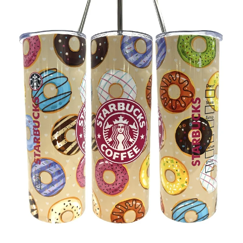 Tumbler Deals Starbucks Donuts Insulated 20/30oz Skinny Tumbler