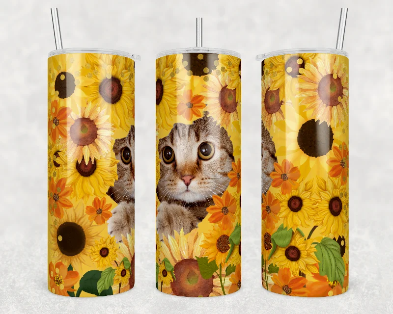 Promotional Drinkware Sunflower Cat - Tumbler
