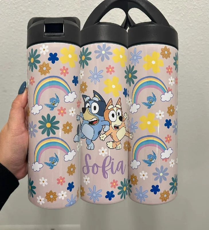 Trendy Threads Bluey Rainbow 20 oz Tumbler