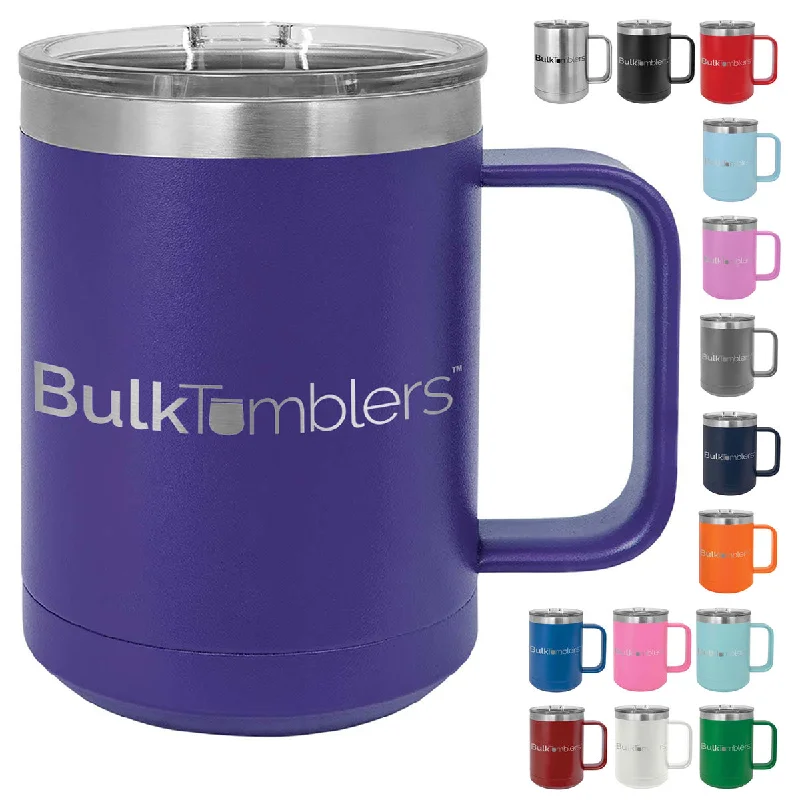 Tumbler Deals 15 oz Stainless Steel Insulated Coffee Mug Personalized Laser Engraved Logo Slider Lid Tumbler Deals 15 oz Stainless Steel Insulated Coffee Mug Personalized Laser Engraved Logo Slider Lid