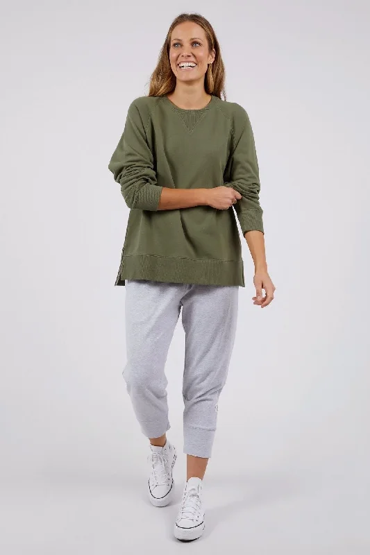 Wardrobe Essentials Elm Melbourne Crew Clover