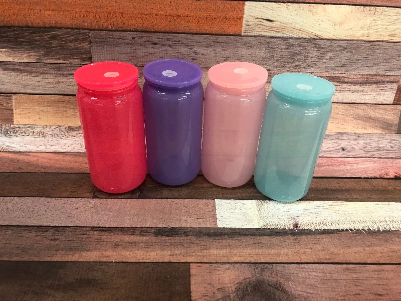 Decorative Drinkware Sale 16oz Semi-Transparent Cup