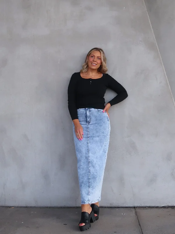 Save Big Beau Denim Skirt