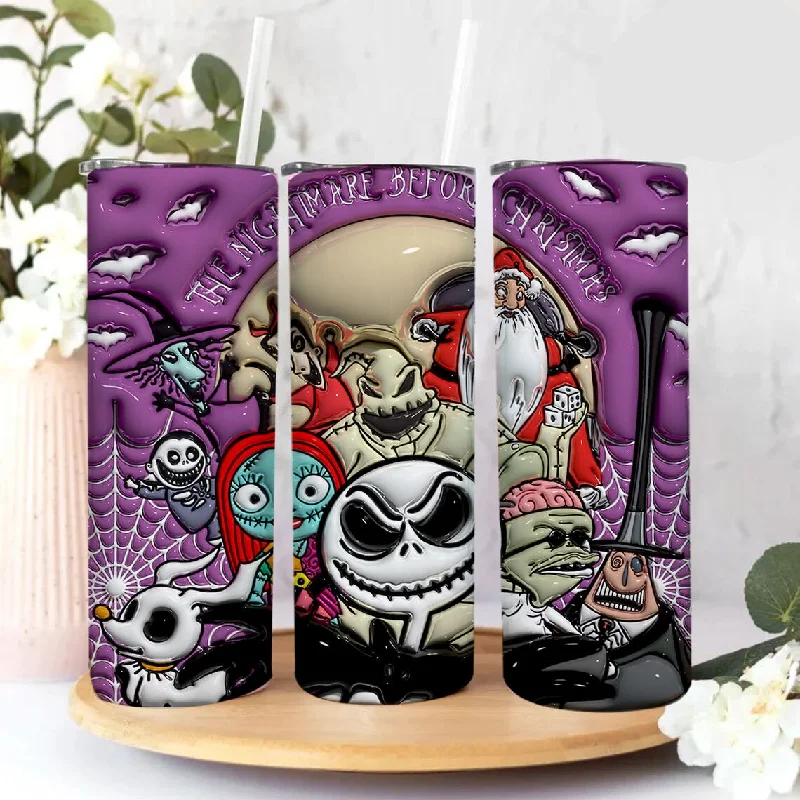 Holiday Drinkware Gifts 3D Inflated Halloween Tumbler Wrap, Cartoon Halloween Tumbler Png, The Nightmare Before Christmas 20oz Skinny Tumbler Wrap, Jack Halloween Holiday Drinkware Gifts 3D Inflated Halloween Tumbler Wrap, Cartoon Halloween Tumbler Png, The Nightmare Before Christmas 20oz Skinny Tumbler Wrap, Jack Halloween