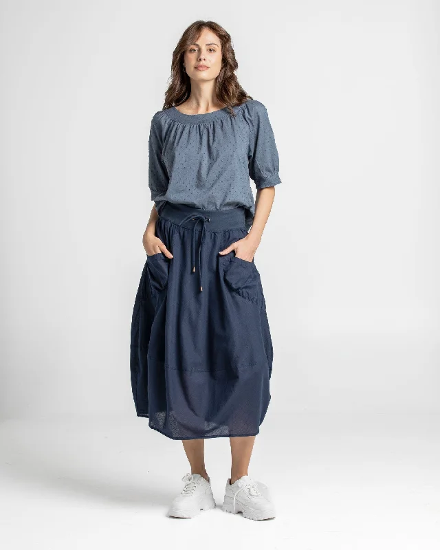 Effortless Comfort Boom Shankar Guru Skirt Navy