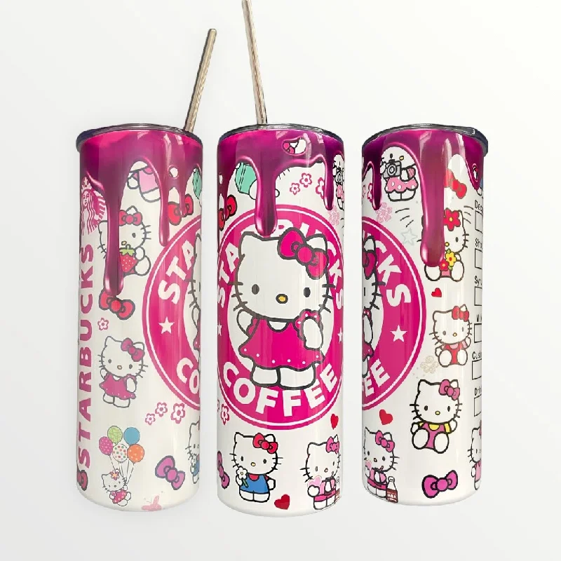 Premium Steel Tumblers Hello Kitty Insulated 20/30oz Skinny Tumbler