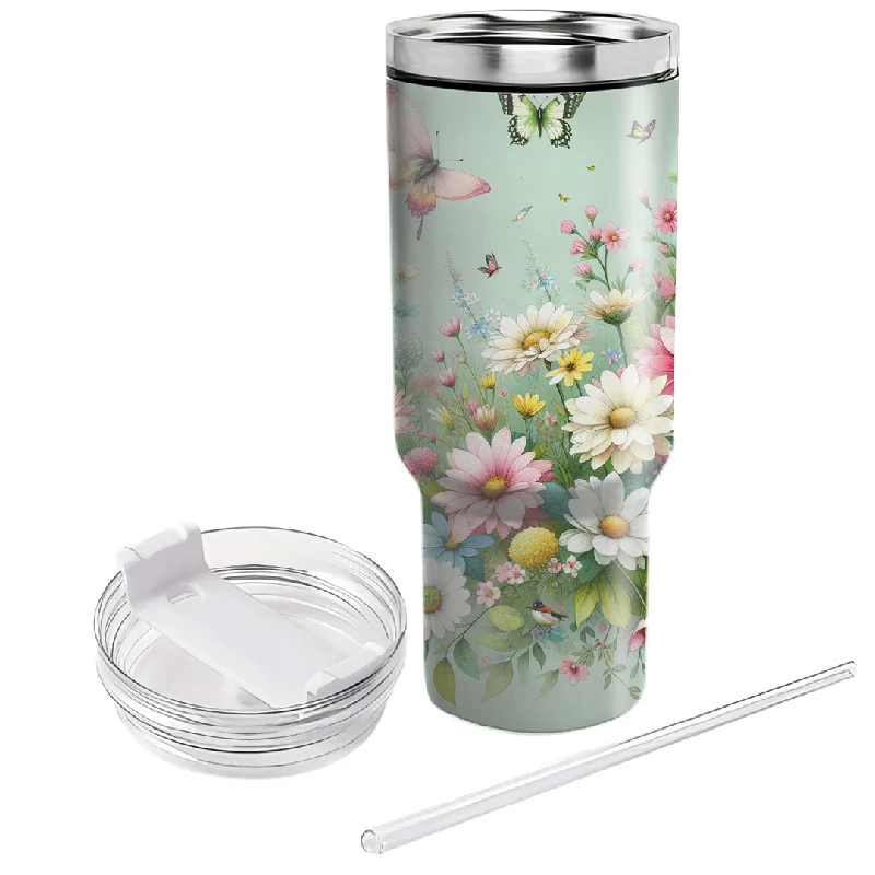 End-Of-Season Clearance Wildflower Meadow Tumbler With Handle