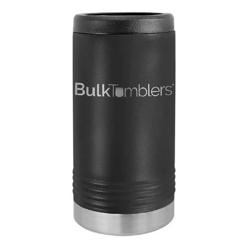 Drinkware Promotions Promo Personalized Skinny Beverage Holder for Slim Can w Logo Laser Engraved on Insulated Stainless Steel Drinkware Promotions Promo Personalized Skinny Beverage Holder for Slim Can w Logo Laser Engraved on Insulated Stainless Steel