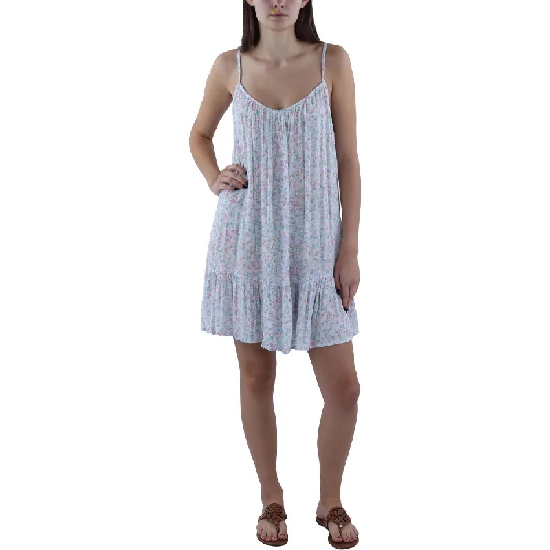 The Good Stuff Beach Vibes Womens Floral Mini Cover-Up