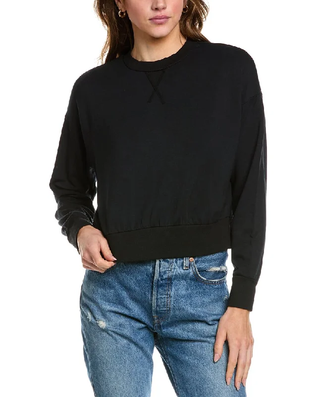 Luxury Style Stateside Softest Fleece Cropped Pullover