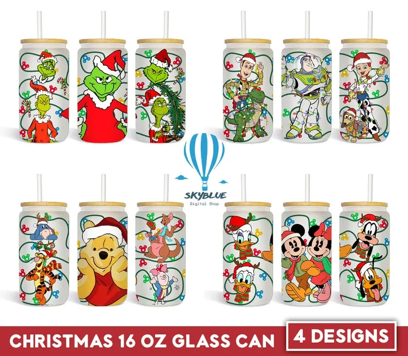 Decorative Drinkware Sale Cartoon Christmas Light 16oz Glass Can Png, 16oz Libbey Can Glass, Christmas Tumbler Wrap, Full Glass Can Wrap, PNG Instant Download Decorative Drinkware Sale Cartoon Christmas Light 16oz Glass Can Png, 16oz Libbey Can Glass, Christmas Tumbler Wrap, Full Glass Can Wrap, PNG Instant Download