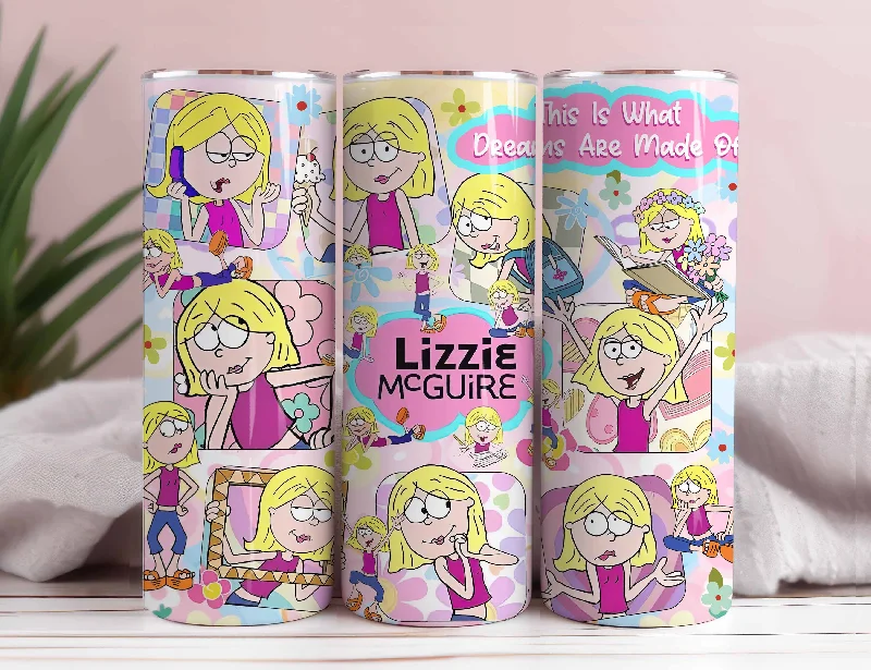 Drinkware Set Sale Cartoon Tumbler Wrap PNG, Lizzie-McGuire 20oz Skinny Tumbler, What Dreams Are Made, Magic Tumbler, Cartoon Dreams Come True Tumbler Drinkware Set Sale Cartoon Tumbler Wrap PNG, Lizzie-McGuire 20oz Skinny Tumbler, What Dreams Are Made, Magic Tumbler, Cartoon Dreams Come True Tumbler